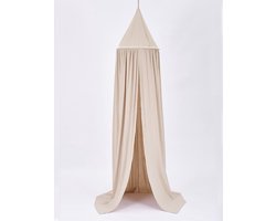 IL BAMBINI - Katoenen klamboe voor babykamer - Hemeltje voor babybedje - decoratie kinderkamer - Zandkleur - lichtbruin