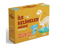 İlk Kelimeler Müzesi - Hayvanlar (İngilizce Destekli Kitap ve Yapboz Seti)