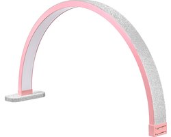 ILLUXE IL10RG - Manicure LED Moonlight Roze met glitters 30 inch - Nagellamp - Tattoo - Manicure – Salon - Nagel lamp – werklamp – Nagelstyliste – Handwerk – Behandellamp – Beauty – Manicure – Verlichting – Nagels – Moonlight – Moon lamp - Moonlamp