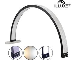 ILLUXE IL10ZG - Manicure LED Moonlight Zwart met glitters 30 inch - Nagellamp - Tattoo - Manicure – Salon - Nagel lamp – werklamp – Nagelstyliste – Handwerk – Behandellamp – Beauty – Manicure – Verlichting – Nagels – Moonlight – Moon lamp - Moonlamp