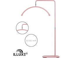 ILLUXE IL16R - Half Moon Light - Booglamp - Beauty Lamp - Wimper Lamp - Lash Lamp - Medische Lamp - Make Up Lamp - Moonlight Lamp - Tattoo Lamp - Behandel Lamp - Nagel Lamp - Barber Lamp-Roze