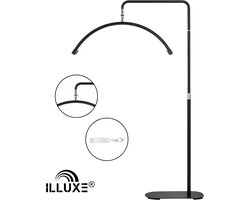 ILLUXE IL16Z - Half Moon Light - Booglamp - Beauty Lamp - Wimper Lamp - Lash Lamp - Medische Lamp - Make Up Lamp - Moonlight Lamp - Tattoo Lamp - Behandel Lamp - Nagel Lamp - Barber Lamp - Zwart