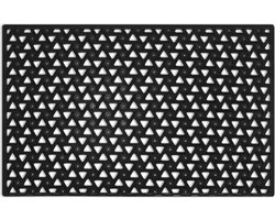 ILOVE2RECYCLE.com | deurmat | buitenmat | functioneel & decoratief | 49x75 | zwart