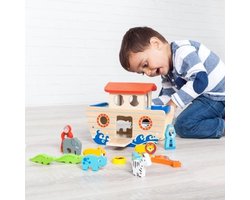 Imaginarium Vormenstoof - Ark van Noach - Sorteerbox Dieren - 18-Delig