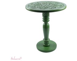 Imbarro Fashion & Home houten bijzettafel Lotta Green 44 x 55 cm hoog