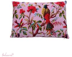 Imbarro Home & Fashion kussen paradise L in Lila Velours rechthoek sierkussen 40 x 60 cm