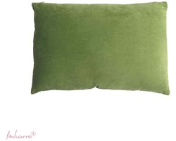 Imbarro Home & Fashion kussen velvet shellia green 35 x 50 cm uit de collectie Vintage Village