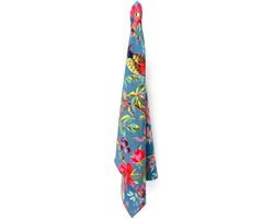 Imbarro - Keukendoeken 'Paradise' (Set van 2, Petrol)