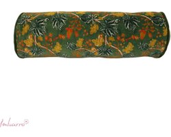 Imbarro - Kussen - Sierkussen - Colette - Rolkussen - Green - 100 % katoen velvet - 50xØ17 CM