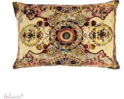 Imbarro - Kussen - Sierkussen - Emily - Creme - 100 % katoen - 40x60 cm