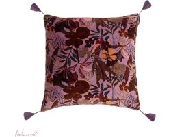 Imbarro - Kussen - Sierkussen - Merryl - Purple - 100 % katoen velvet - 50x50 cm