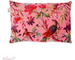 Imbarro - Kussen - Sierkussen - Paradise - L Pink - 100 % katoen velvet - 40 x 60 cm