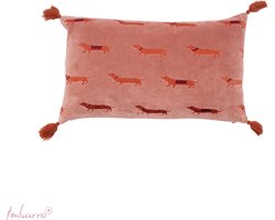 Imbarro - Noble - Sierkussen - Kussen - Teckel - Hond - Velvet -30x50cm - Luxe katoen Velvet
