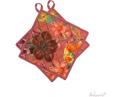 Imbarro - Pannenlappen - Potholders - Feline - set of 2 - 100% Katoen