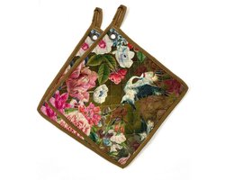 Imbarro   Pannenlappen   Set 2 stuks   Mr Carson Brown   25x25 cm  Katoen