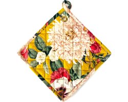 Imbarro Pannenlappen Set/2 Katoen Janne Oker Geel 25x25 cm