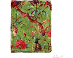 Imbarro - Plaid - Kleed - Deken - Throw - Paradise - Chinelle - Green - 130x170cm