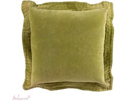Imbarro - Sierkussen 'Femm' (50cm x 50cm, Moss)
