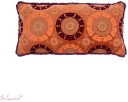 Imbarro - Sierkussen - Festa - Velvet - 35 x 70 cm - Jaren 70 vibe