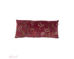 Imbarro - Sierkussen - Kussen - Anima - Burgundy - 30x70cm - Katoen Velvet - Handgeweven