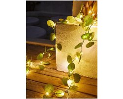 Imitatie wilgenblad lamp solar model, imitatie groene rotan lamp, koperdraad imitatie groene rotan lamp, imitatie buiten waterdichte binnenplaats balkon decoratieve lamp, 10 meter 100 lampen, stijl 6