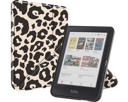 imoshion E-reader Hoesje - Geschikt voor Kobo Clara BW, Kobo Clara Colour - Design Origami Bookcase - Leopard