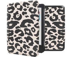 imoshion E-reader Hoesje - Geschikt voor Kobo Clara BW, Kobo Clara Colour - Design Sleepcover Bookcase - Leopard