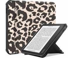 imoshion E-reader Hoesje - Geschikt voor Kobo Libra Colour - Design Origami Bookcase - Leopard