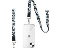imoshion Universeel verstelbaar telefoonkoord + polsbandje - Telefoon Ketting - GSM Koord geschikt voor iPhone en Samsung - Leopard print