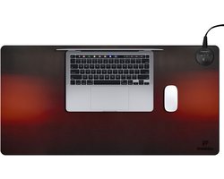 imoshion Verwarmde Bureau Onderlegger - 90 x 45 cm - 3 Standen - 40 tot 60 Graden - Verwarmde Muismat XXL - Bureau Accessoires - Antislip Muismat XXL - Zwart