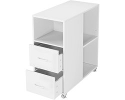 Imperatoris - Archiefkast - Kantoorkast - Ladeblok Bureau - Dossierkast - Bureaukast - Opbergkast - Voorraadkast - Boekenkast - Bijzettafel - Armoire de Bureau - 30 x 60 x 65 cm - Wit