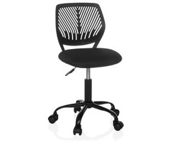 IMPERATORIS® Bureaustoel zonder Armleuningen – Draaistoel met Wielen – Linnen Bureaustoel met Lendensteun – Make-up Stoel / Fauteuil voor Slaap- en Studeerkamer