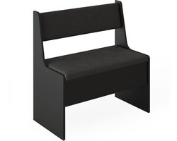 Imperatoris Eetkamerbank Roman Zwart – Compact Houten Zitbank 76,6 x 41,5 cm – Stijlvolle Bank voor Eettafel