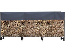 Imperatoris - Haardhout Rek - Haardhout Opslag - Haardhoutrek - Modern Ontwerp -Haardhout Rek - Rek voor Het Opbergen van Hout - 272 x 25 x 95 cm
