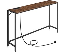 Imperatoris - Smalle Consoletafel - Salontafel - Entreetafel - Haltafel - Sidetable - Wandtafel - Console Tafel - Dressoirtafel - Sidetafel - Gangtafel - Banktafel - Bijzettafel - Industrieel - 24 x 110 x 73.8 cm - Bruin/Zwart