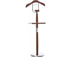 In And OutdoorMatch Luxe Dressboy Beatrice - 110cm Kledingstandaard - Chroom - Kledingstoel - Slaapkamer - Metaal