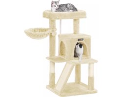 In And OutdoorMatch Luxe krabpaal Kimberly - voor katten - Creme - zachte kattenmand hangmat - kattenspeeltje - geschikt voor kleine kittens