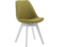 In And OutdoorMatch Vergaderstoel Saul - Groen - Stof - Zonder armleuning - Bezoekersstoel - Kantinestoel - Wachtkamerstoel - Eetkamerstoel - 47cm
