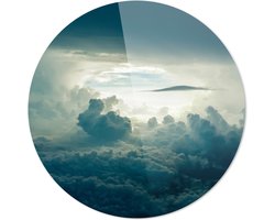 IN DE WOLKEN  | Wanddecoratie | 90CM x 90CM | Schilderij | Foto op plexiglas | natuur | Landschappen