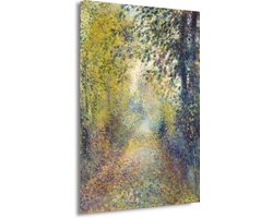 In het bos - Pierre-Auguste Renoir schilderijen - Kleurrijk schilderij - Muurdecoratie Oude meesters - Muurdecoratie industrieel - Schilderijen canvas - Wanddecoratie slaapkamer 75x100 cm