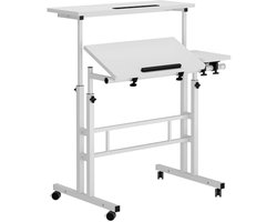 In hoogte verstelbare computertafel laptop bureau werkstation laptop tafel tekentafel voor kunst, design, tekenen, schrijven, schilderen, knutselen, werken en leren
