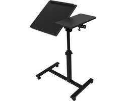 In hoogte verstelbare laptoptafel met wielen voor bank en bed
