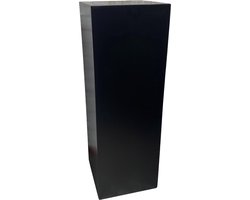 In & Out Deco zuil-sokkel-pilaar fiberstone mat zwart 28x28x80 cm voor binnen en buiten