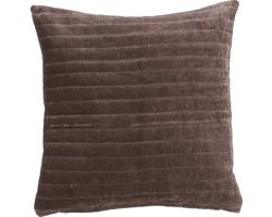 In The Mood Collection Balboa Sierkussen - L45 x B45 cm - Donkerbruin
