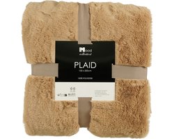 In The Mood Collection Bronte Fleece Deken - L200 x B150 cm - Lichtbruin