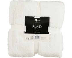 In The Mood Collection Bronte Fleece Deken - L200 x B150 cm - Wit