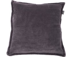 In The Mood Collection Charme Sierkussen - L50 x B50 cm - Antraciet