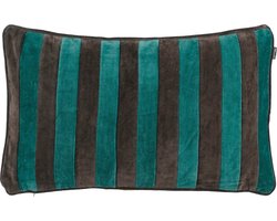 In The Mood Collection Clair Sierkussen - L55 x B35 x H10 cm - Katoenfluweel - Groen, Grijs