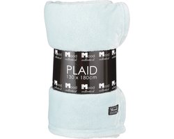 In The Mood Collection Famke Fleece Plaid - L180 x B130 cm - Mintgroen
