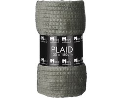 In The Mood Collection Joanne Fleece Plaid - L180 x B130 cm - Polyester - Donkergroen